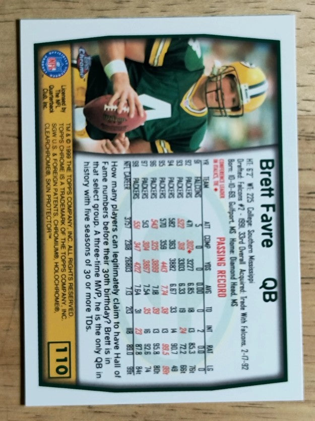 1999 Topps Chrome #110 Brett Favre