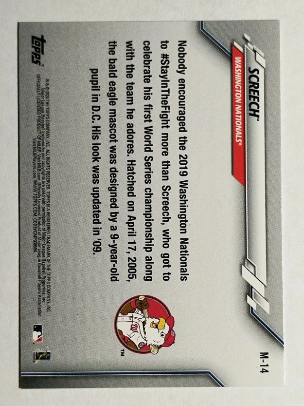 2020 Topps Opening Day Mascots #M14 Screech