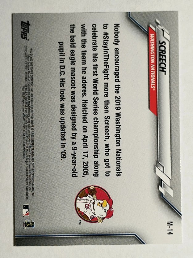 2020 Topps Opening Day Mascots #M14 Screech
