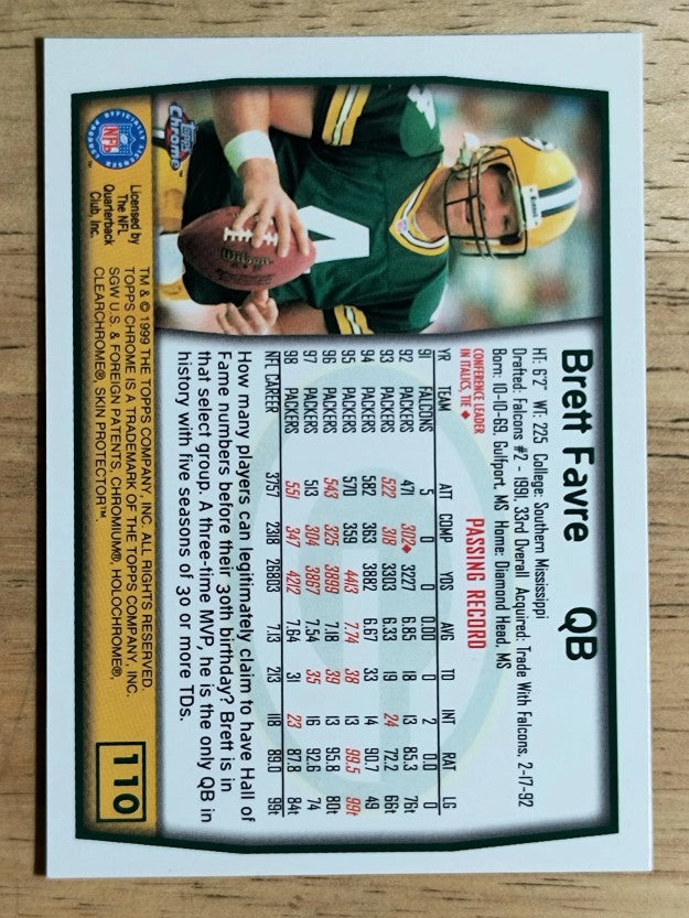 1999 Topps Chrome #110 Brett Favre