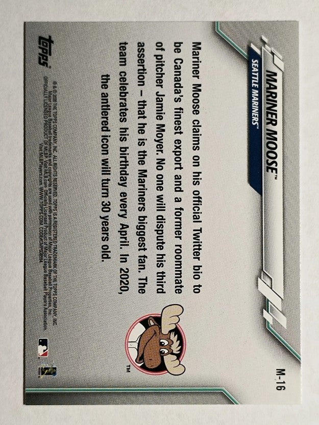 2020 Topps Opening Day Mascots #M16 Mariner Moose