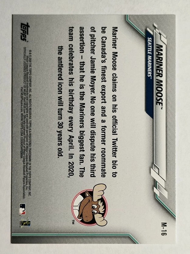 2020 Topps Opening Day Mascots #M16 Mariner Moose