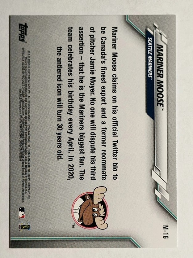 2020 Topps Opening Day Mascots #M16 Mariner Moose