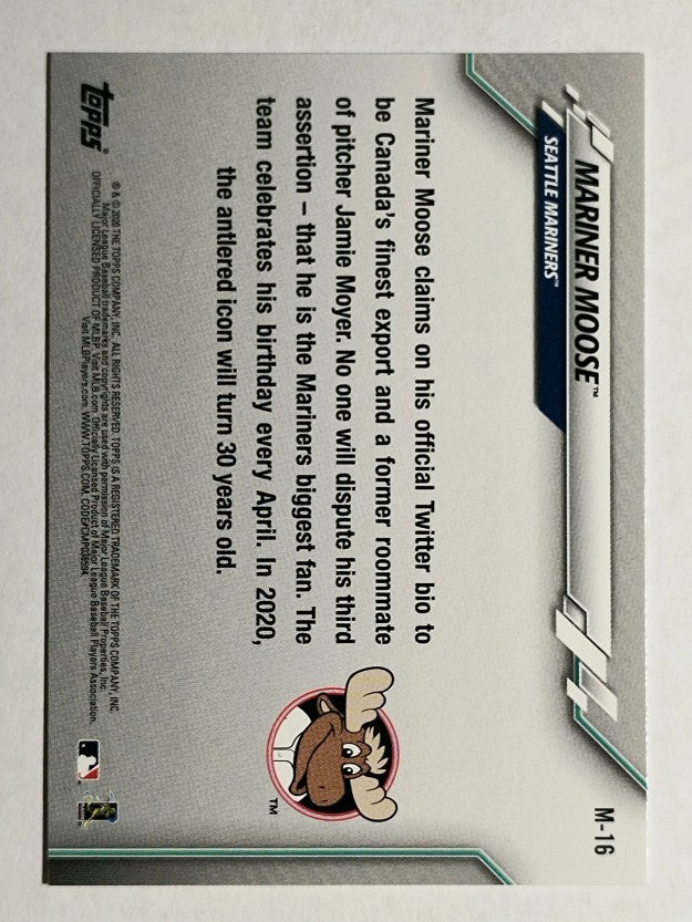 2020 Topps Opening Day Mascots #M16 Mariner Moose