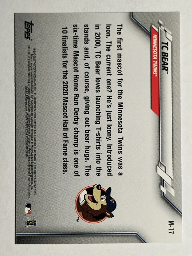 2020 Topps Opening Day Mascots #M17 TC Bear