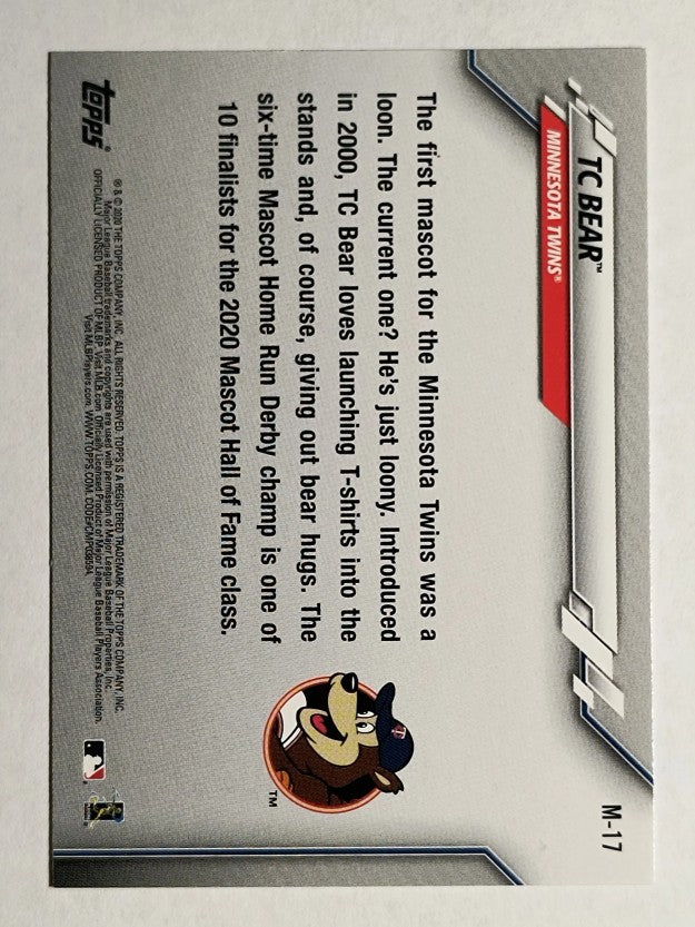 2020 Topps Opening Day Mascots #M17 TC Bear