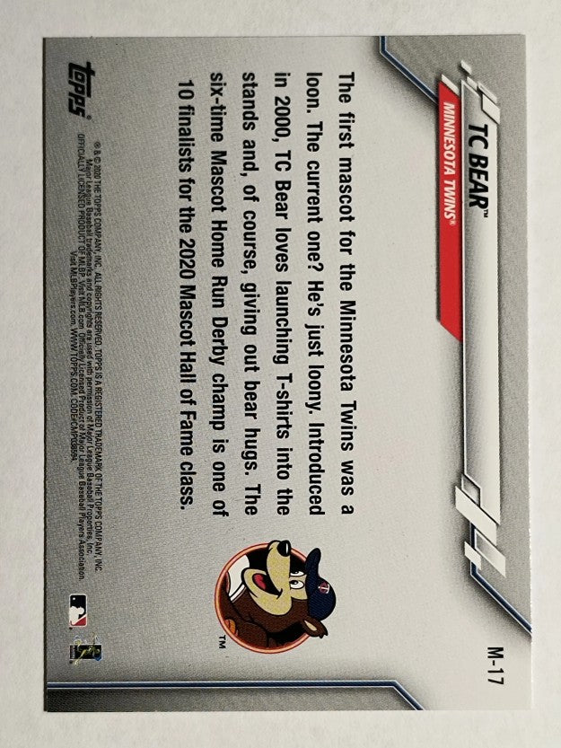 2020 Topps Opening Day Mascots #M17 TC Bear