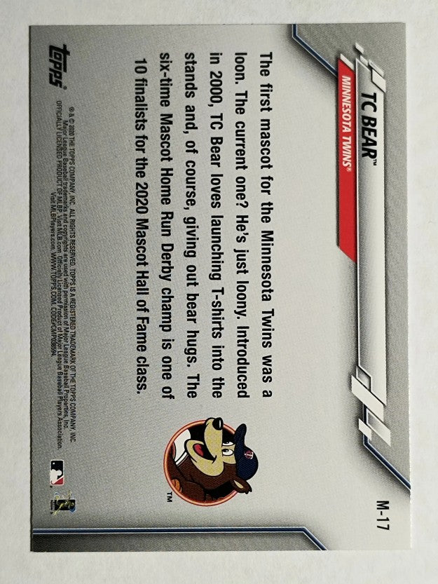 2020 Topps Opening Day Mascots #M17 TC Bear
