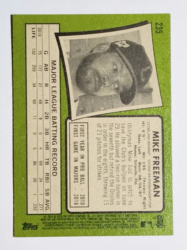 2020 Topps Heritage #235 Mike Freeman RC
