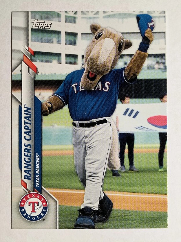 2020 Topps Opening Day Mascots #M19 Rangers Captain