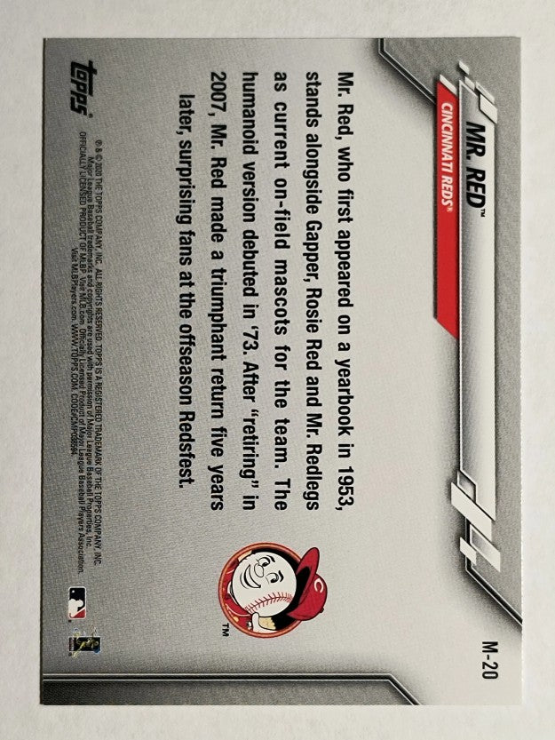 2020 Topps Opening Day Mascots #M20 Mr. Red