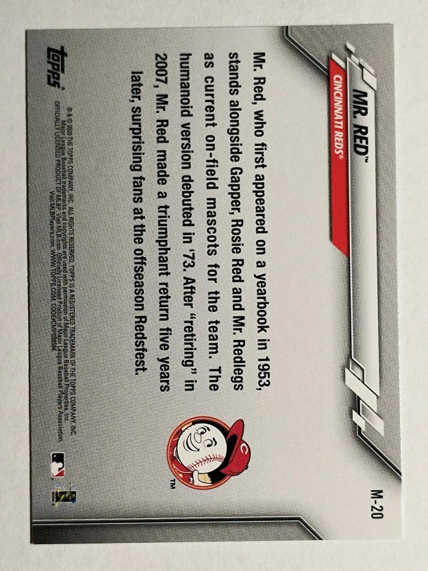 2020 Topps Opening Day Mascots #M20 Mr. Red