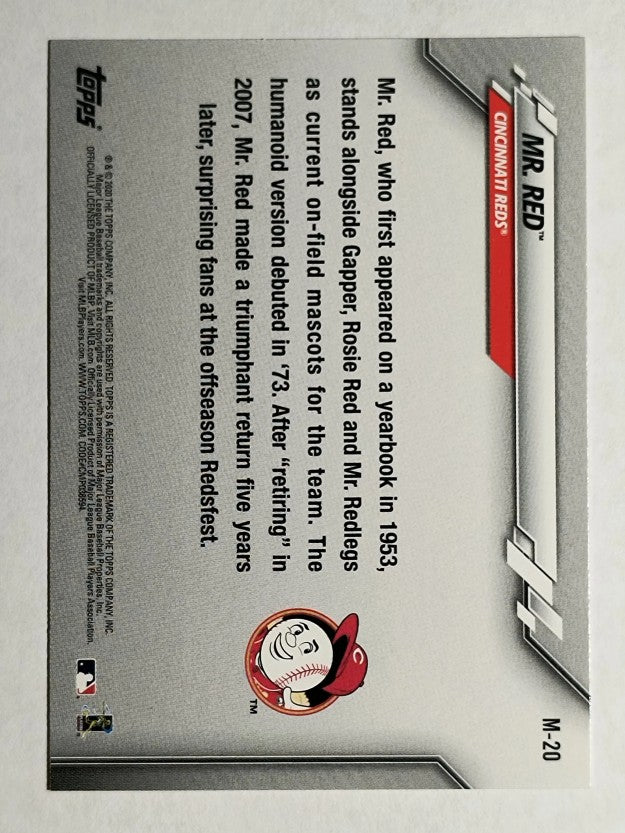 2020 Topps Opening Day Mascots #M20 Mr. Red