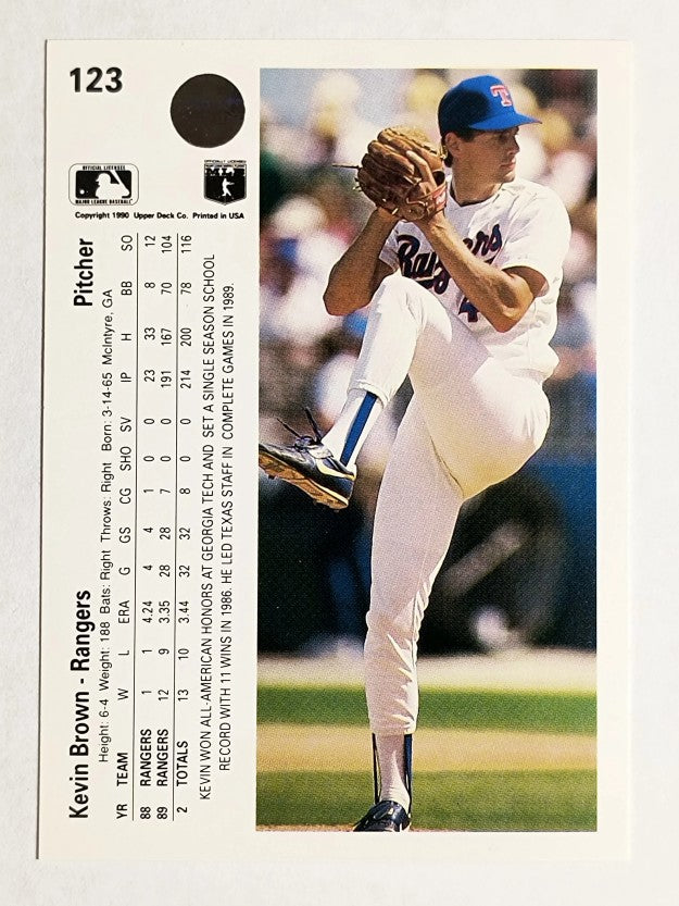 1990 Upper Deck #123 Kevin Brown