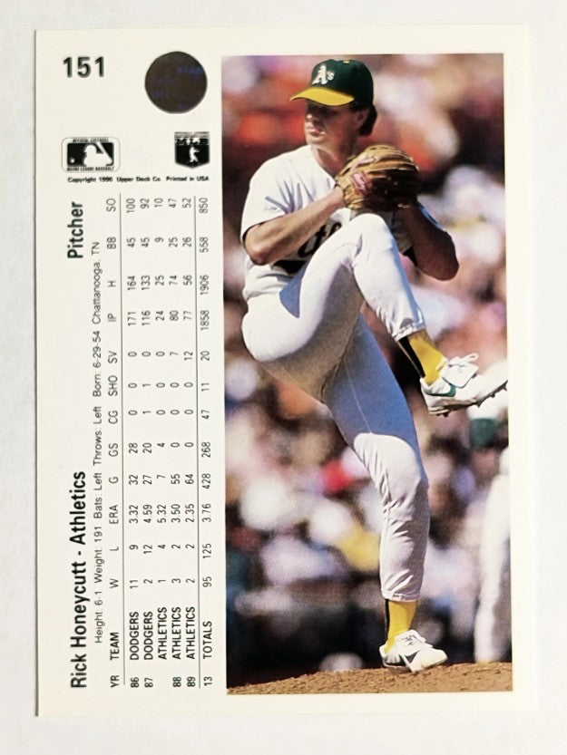 1990 Upper Deck #151 Rick Honeycutt