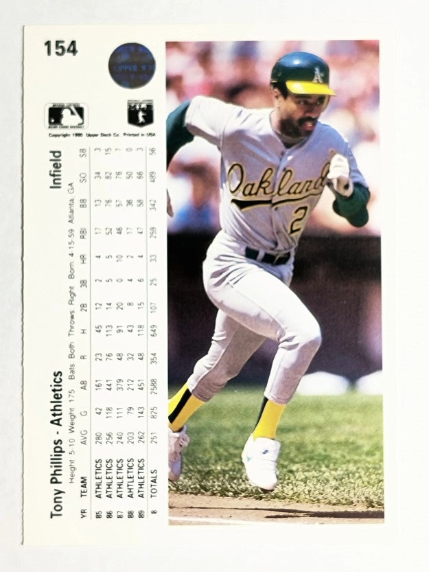 1990 Upper Deck #154 Tony Phillips