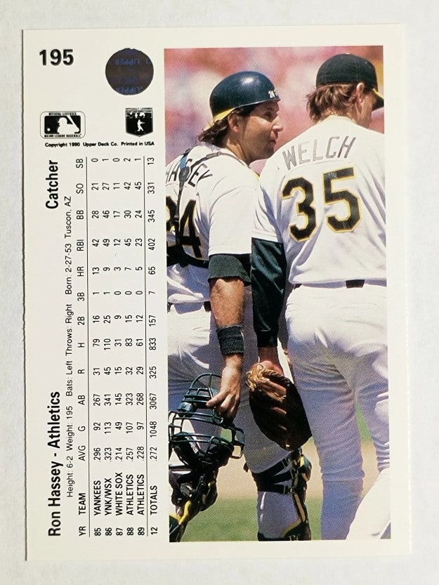 1990 Upper Deck #195 Ron Hassey