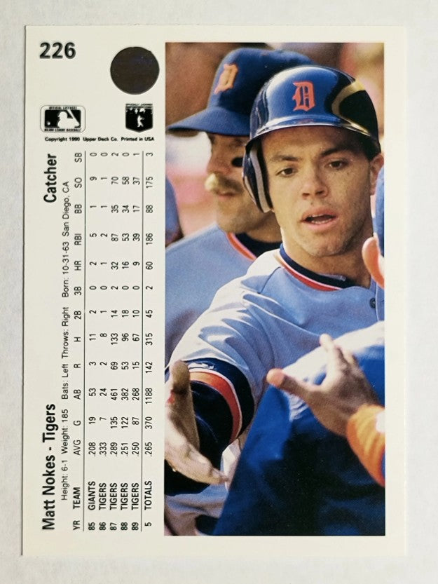 1990 Upper Deck #226 Matt Nokes