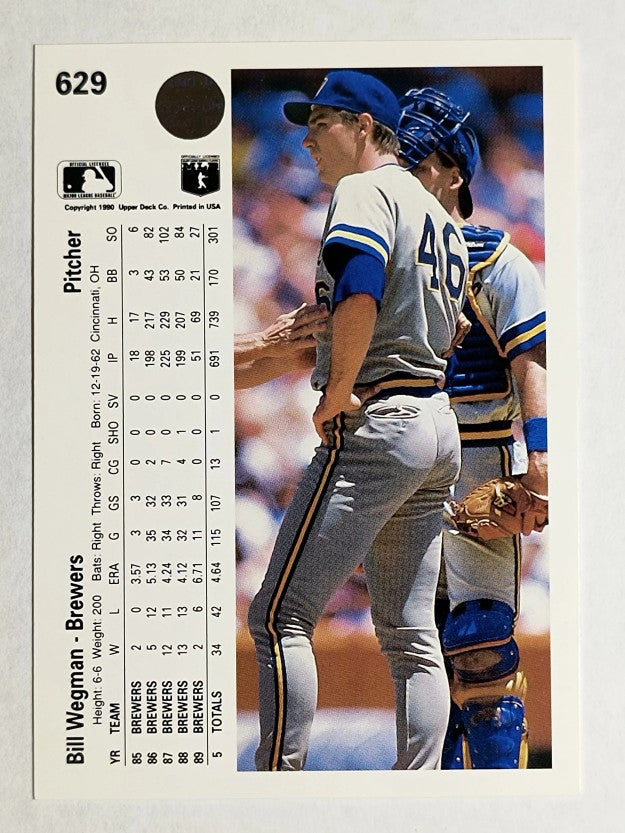 1990 Upper Deck #629 Bill Wegman