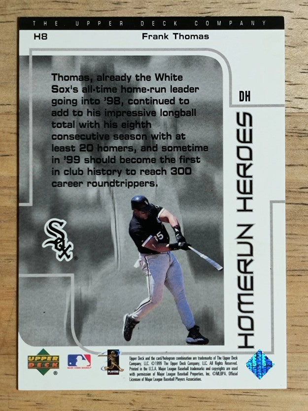 1999 UD Choice Homerun Heroes #H8 Frank Thomas