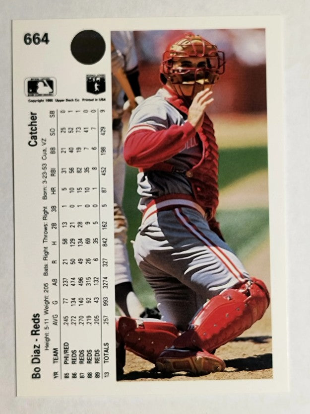 1990 Upper Deck #664 Bo Diaz