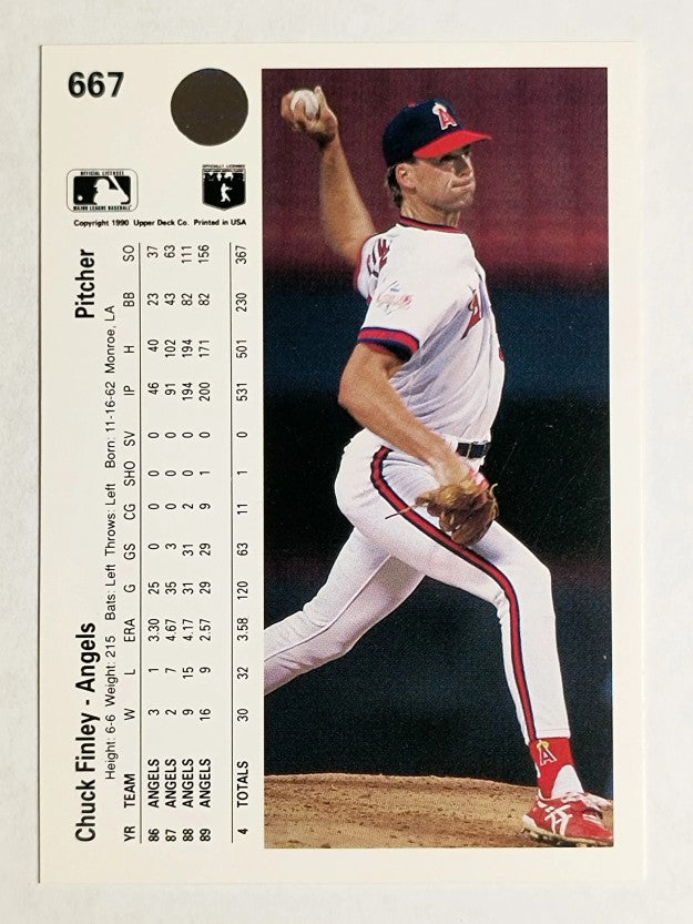1990 Upper Deck #667 Chuck Finley