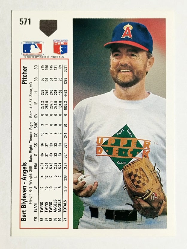 1991 Upper Deck #571 Bert Blyleven