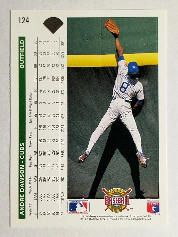 1992 Upper Deck #124 Andre Dawson