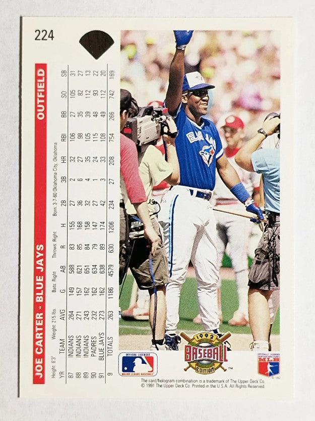 1992 Upper Deck #224 Joe Carter