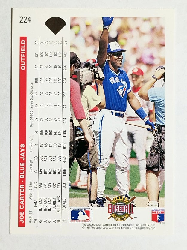 1992 Upper Deck #224 Joe Carter