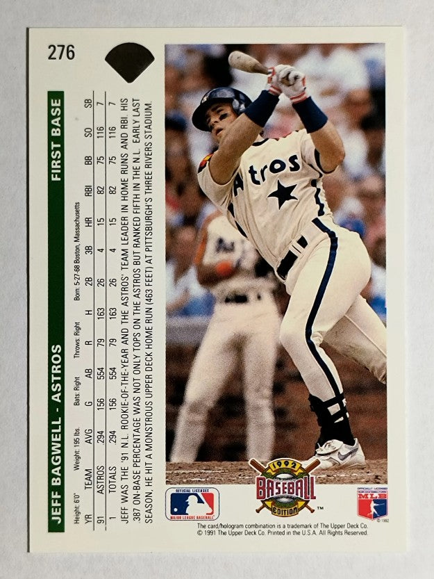 1992 Upper Deck #276 Jeff Bagwell