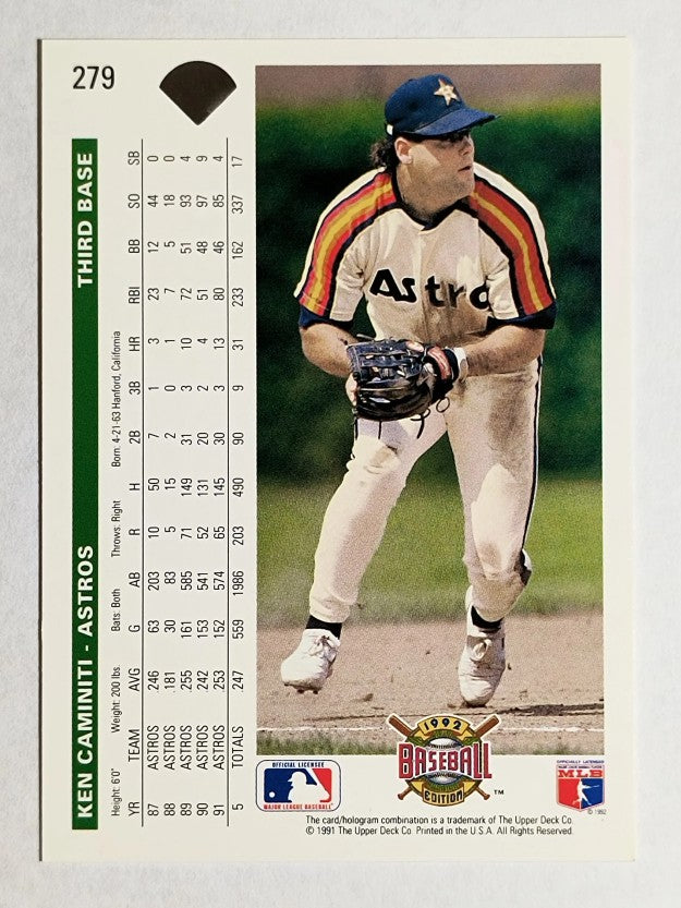 1992 Upper Deck #279 Ken Caminiti