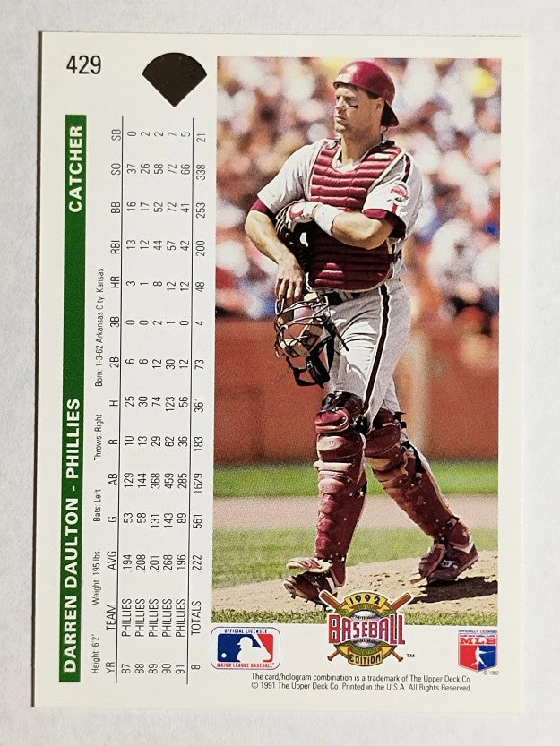 1992 Upper Deck #429 Darren Daulton