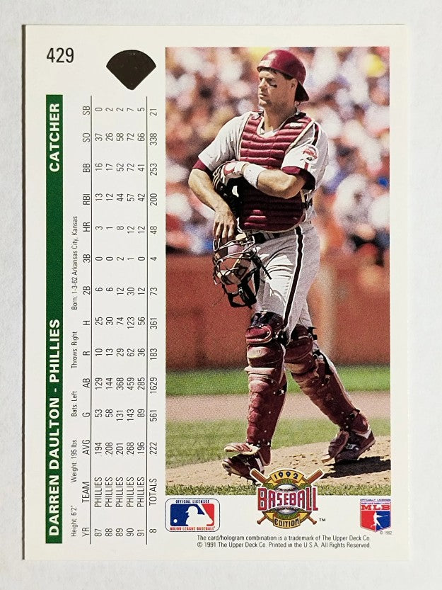 1992 Upper Deck #429 Darren Daulton
