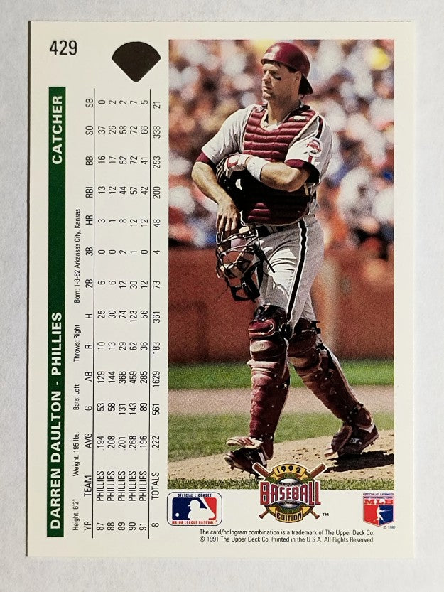 1992 Upper Deck #429 Darren Daulton
