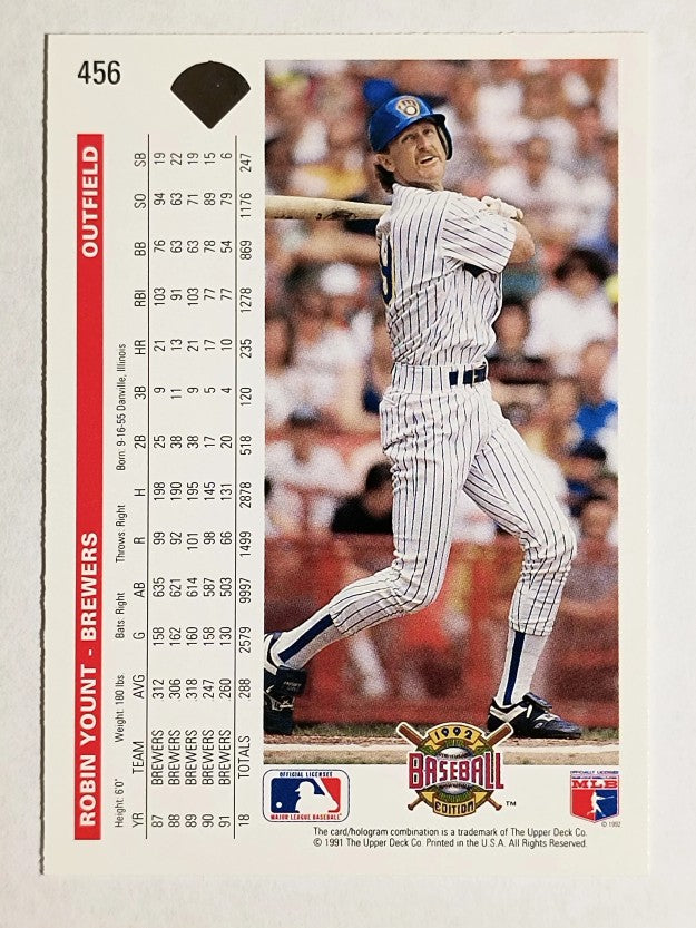 1992 Upper Deck #456 Robin Yount