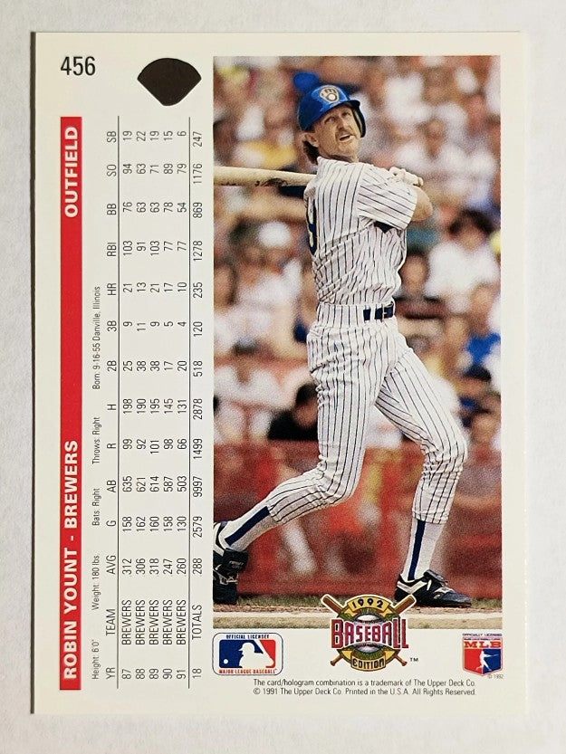 1992 Upper Deck #456 Robin Yount