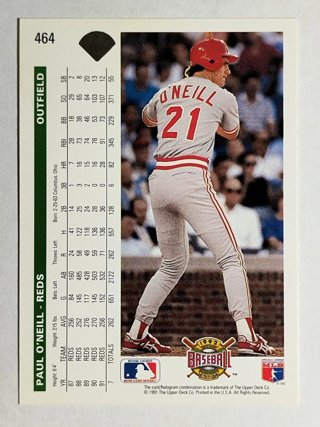 1992 Upper Deck #464 Paul O'Neill
