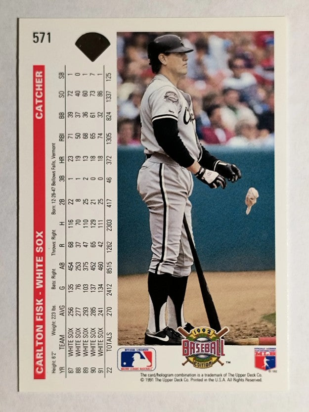 1992 Upper Deck #571 Carlton Fisk