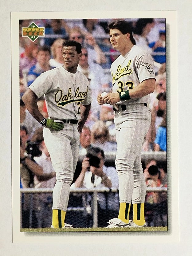 1992 Upper Deck #640 Jose Canseco/Rickey Henderson CL