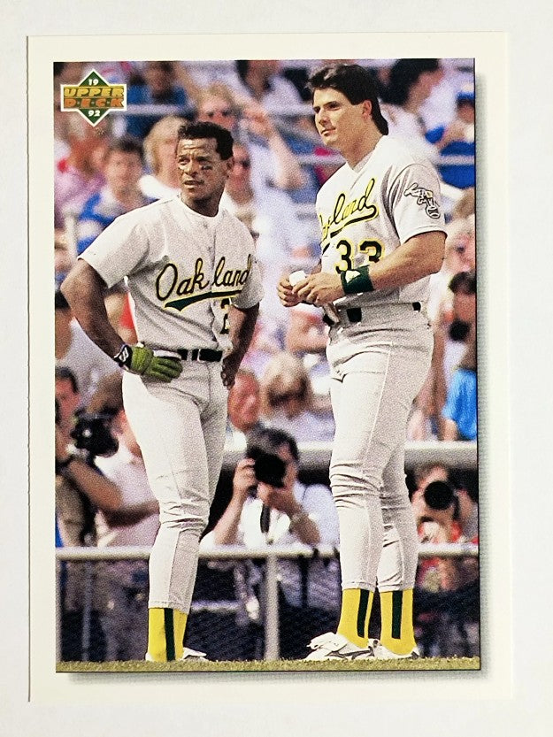 1992 Upper Deck #640 Jose Canseco/Rickey Henderson CL