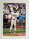 1992 Upper Deck #648 Rickey Henderson DS