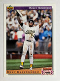 1992 Upper Deck #648 Rickey Henderson DS
