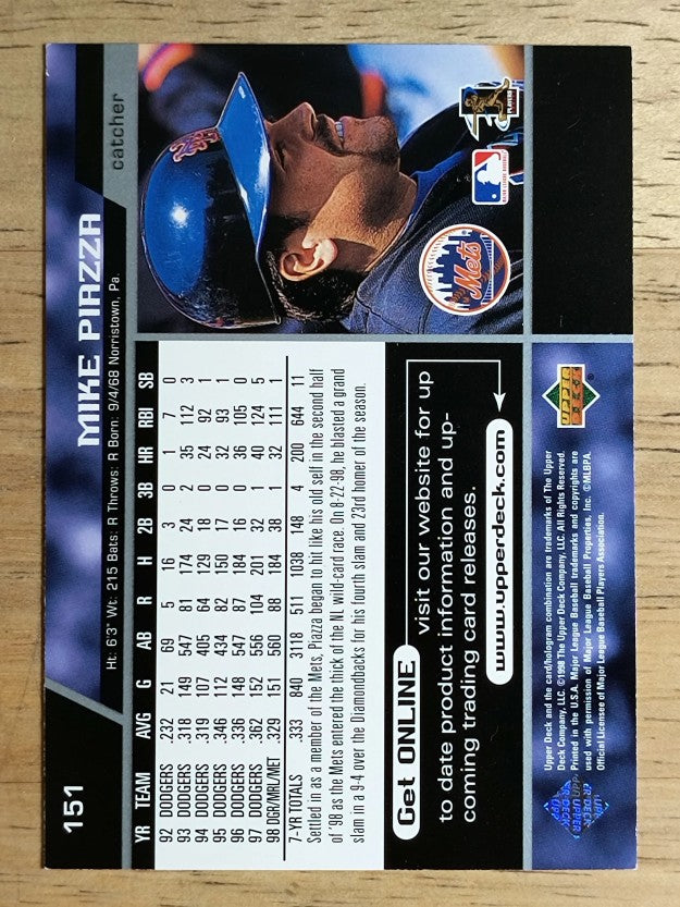 1999 Upper Deck #151 Mike Piazza