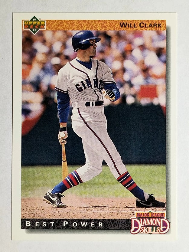 1992 Upper Deck #718 Will Clark DS