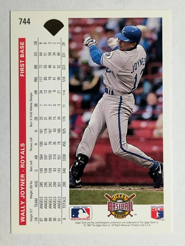 1992 Upper Deck #744 Wally Joyner