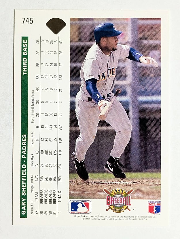 1992 Upper Deck #745 Gary Sheffield