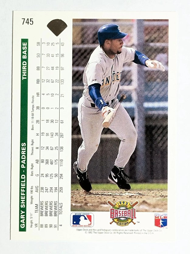 1992 Upper Deck #745 Gary Sheffield