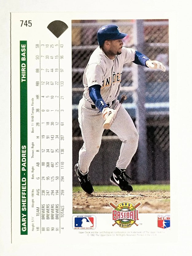 1992 Upper Deck #745 Gary Sheffield