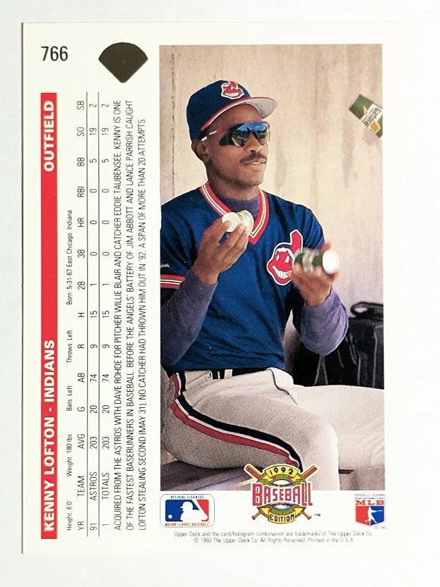 1992 Upper Deck #766 Kenny Lofton